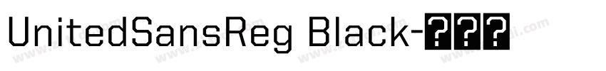 UnitedSansReg Black字体转换